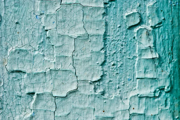 ひびの入った青色の塗料 — ストック写真