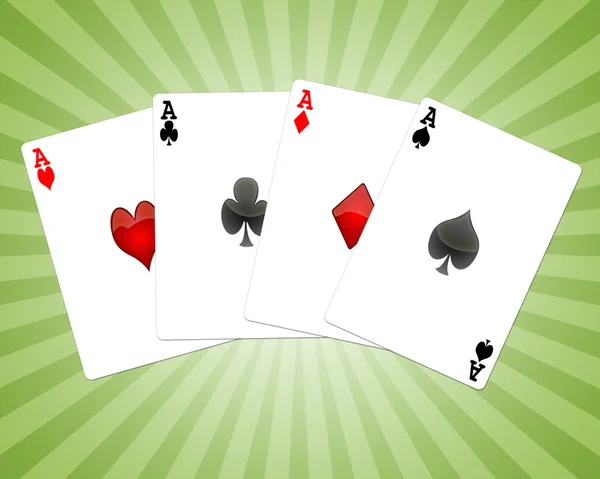 Ilustração de cartas de poker — Fotografia de Stock