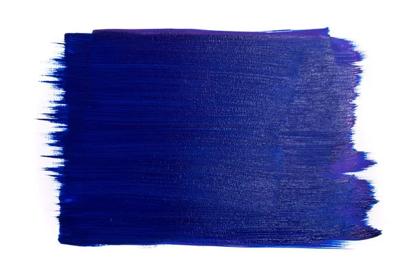 Pittura blu sullo sfondo bianco — Foto Stock