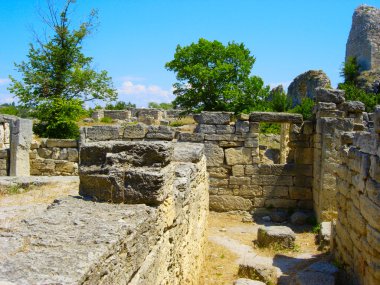 Antik Yunan koloni khersones kalıntıları