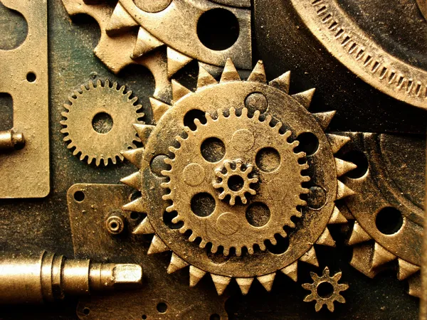 Engranajes del viejo mecanismo — Foto de Stock