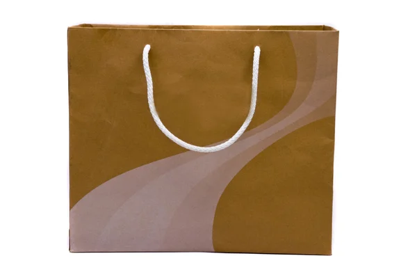 Торгова сумка, ізольована на білому — стокове фото
