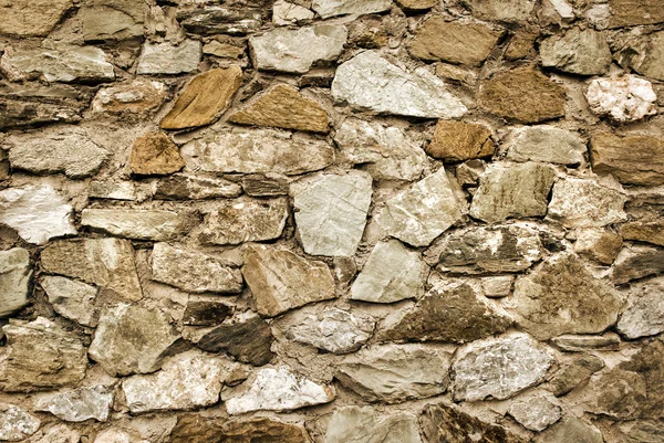 Крупним планом вид на стару кам'яну стіну — стокове фото