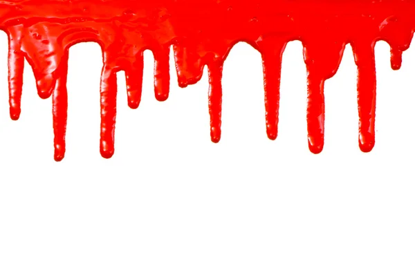 Vörös festékkel — Stock Fotó