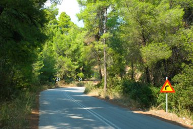 bir yol görünümünü