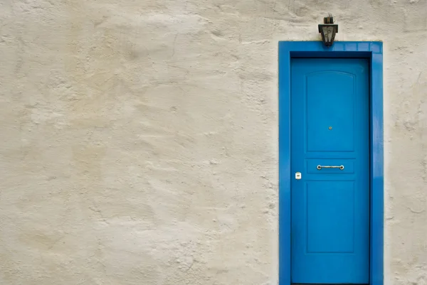 Porta greca blu — Foto Stock