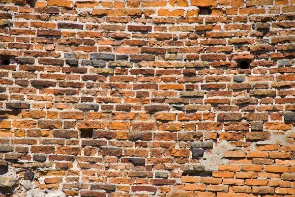 Středověké cihly zdi — Stock fotografie