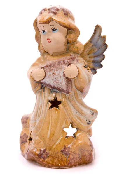 Kerstmis pop een engel — Stockfoto