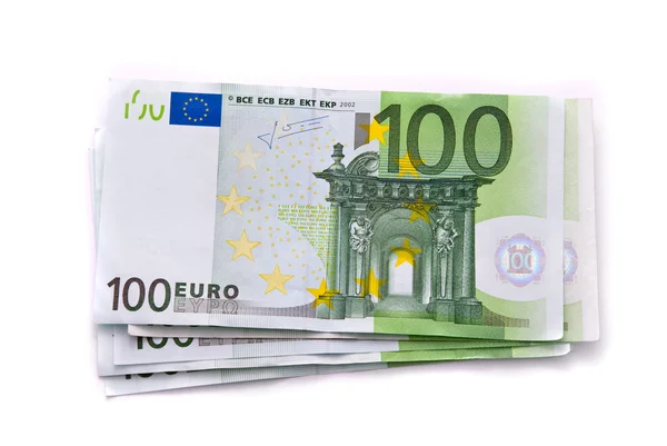 100 banknotów euro — Zdjęcie stockowe
