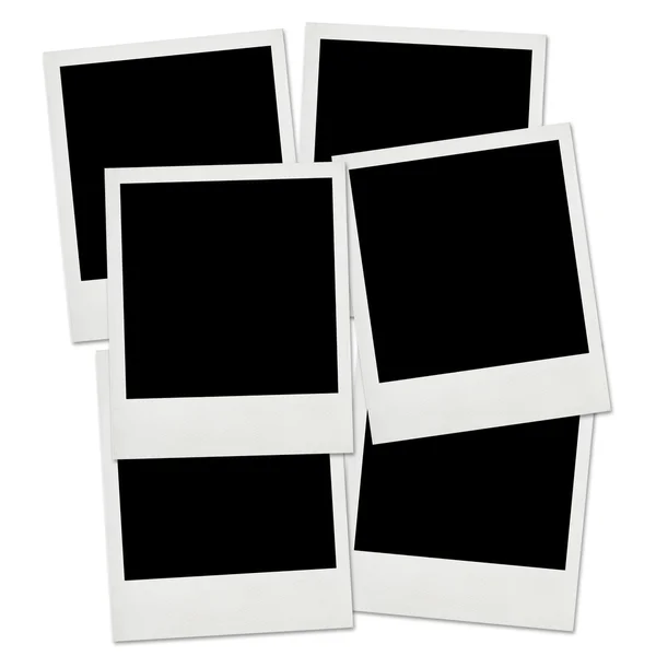 Blank instant photos isolated on a white — Stock Photo, Image