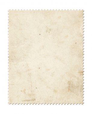 Blank post stamp clipart