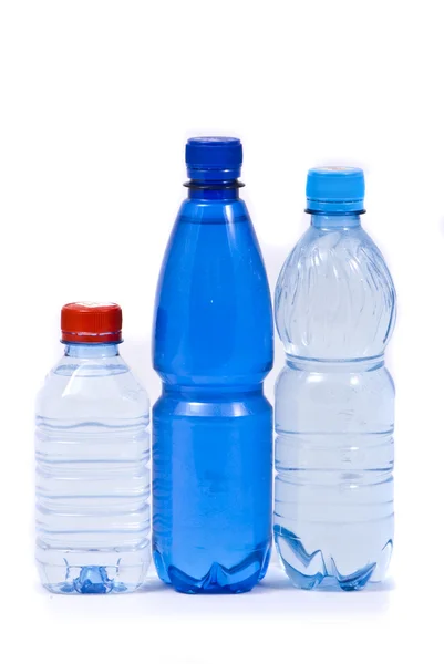 Τρεις μπουκάλι νερό — Φωτογραφία Αρχείου