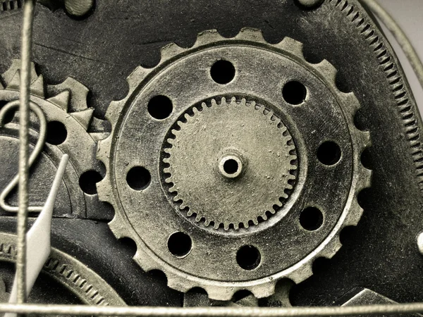 Шестерні зі старого механізму — стокове фото