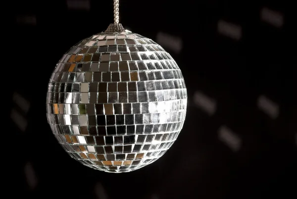 Kula disco ze światłami — Zdjęcie stockowe