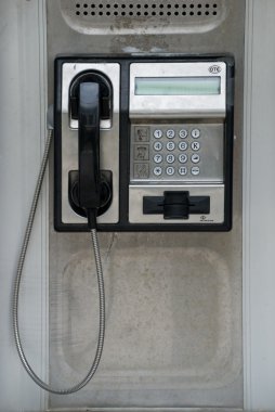 Public telephone. clipart