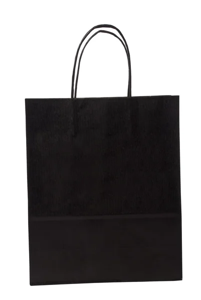Fekete bevásárló táska — Stock Fotó