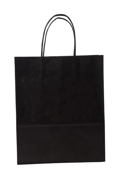 stock image Black shopping bag