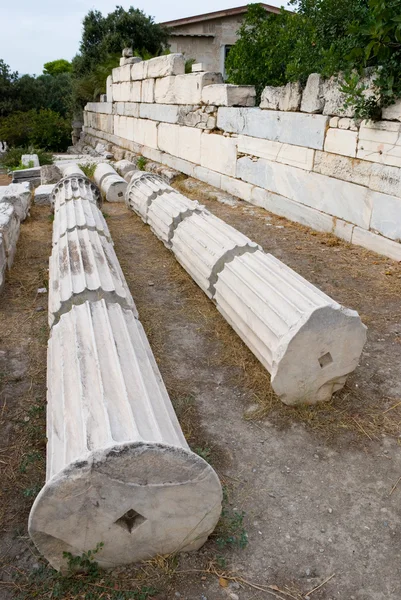 古代の柱の落下 — ストック写真