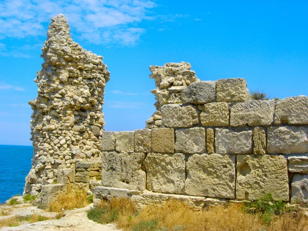 Ruins of ancient greek colony Khersones — Stock Photo, Image