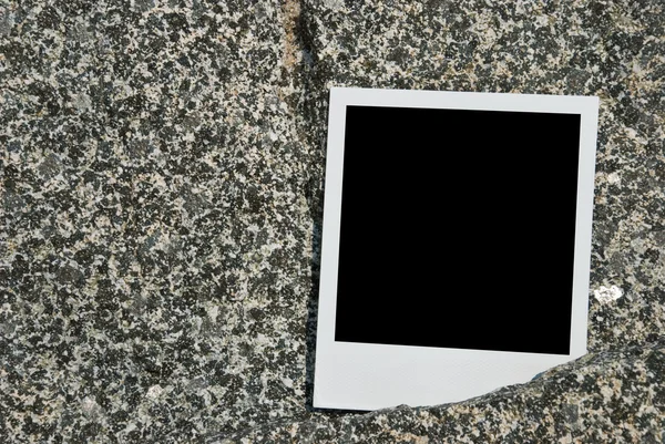 Carta fotografica chiara su uno sfondo di pietra — Foto Stock