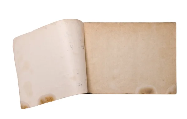 Boş sayfaları olan eski kitap — Stok fotoğraf