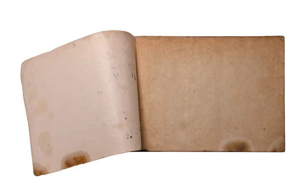 Stara książka z pustymi stronami — Zdjęcie stockowe