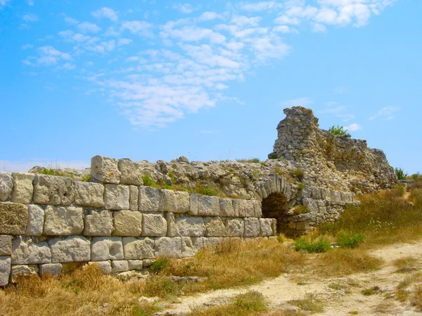 Ruins of ancient greek colony Khersones — Stock Photo, Image