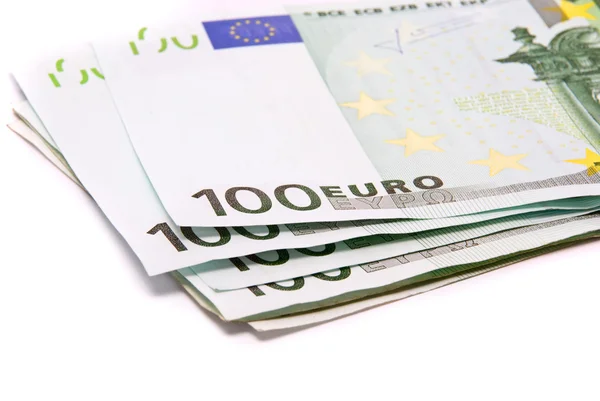 Száz euro-bankjegyek — Stock Fotó