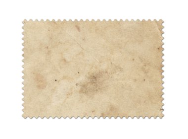 Blank post stamp clipart