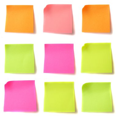 Colored note papers