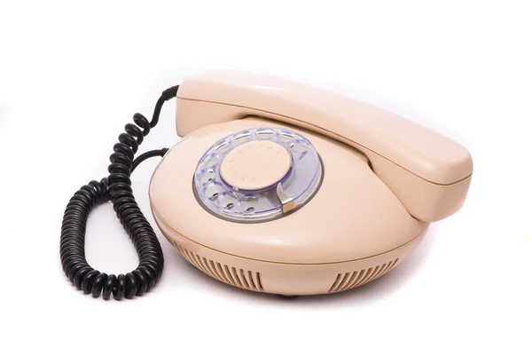 Old phone isolated on white background — Stock Photo, Image