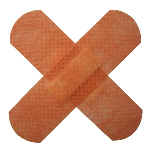 Kızıl Haç oluşturan bandaids — Stok fotoğraf