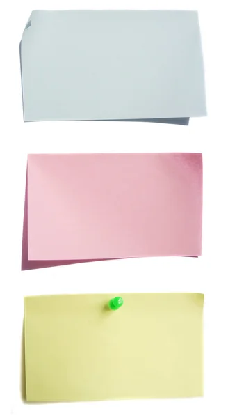 Kolorowe papiery notatkowe — Zdjęcie stockowe