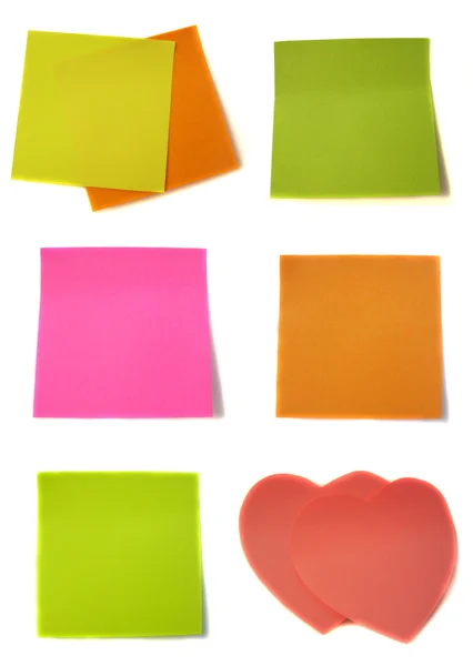 Χρωματιστά χαρτιά σημειώσεων — Φωτογραφία Αρχείου