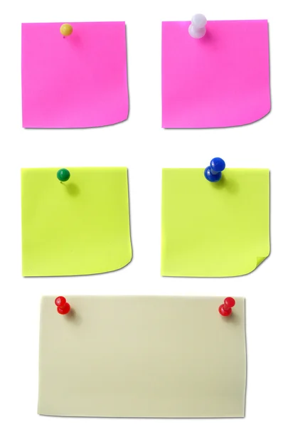 Papéis de nota coloridos — Fotografia de Stock