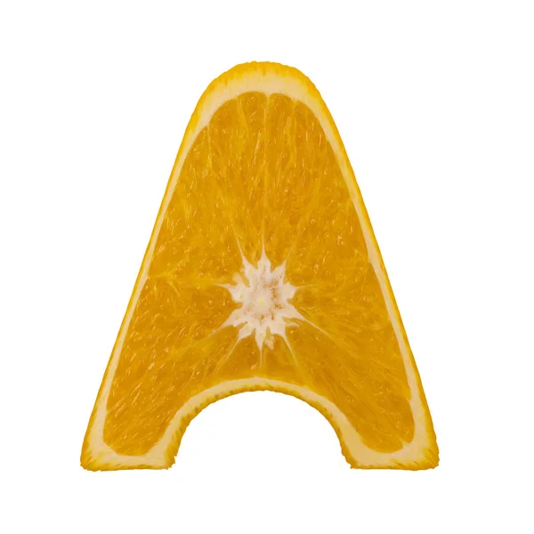 柑橘的字体。信 — 图库照片
