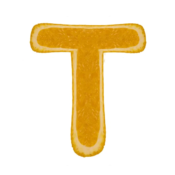 Citrus betűtípus. levél Tamás — Stock Fotó