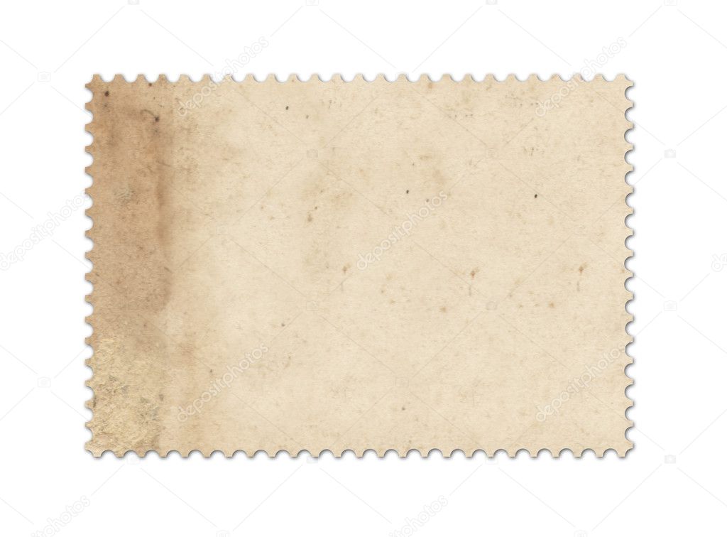 Blank post stamp