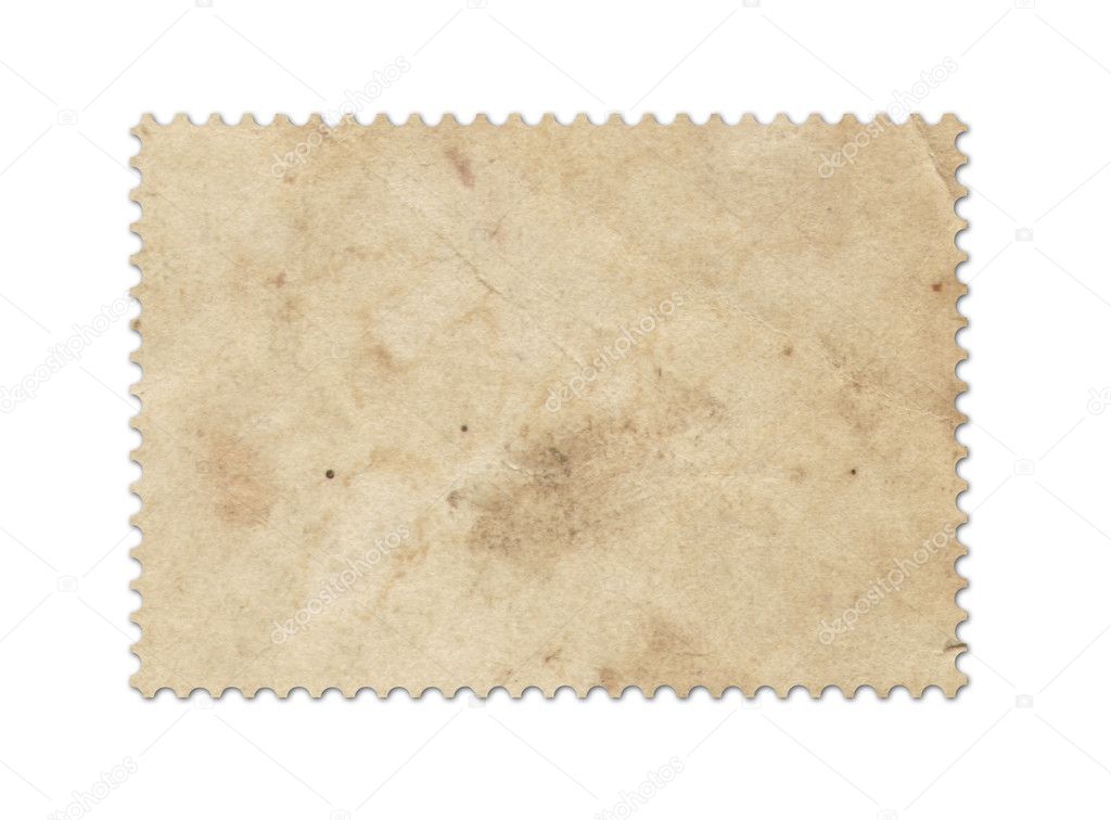 Blank post stamp