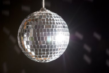 Disco ball with lights clipart