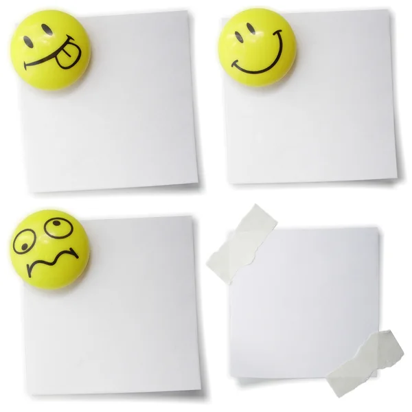 Empty notepad with smiles — Stock Photo, Image