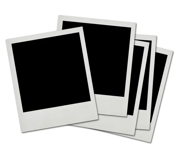 Fotos instantâneas em branco isoladas em um branco — Fotografia de Stock
