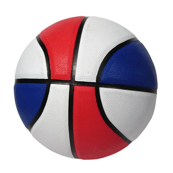 Basketbalový míč. izolované na bílém — Stock fotografie