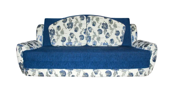 Canapea modernă pe fundal alb — Fotografie, imagine de stoc