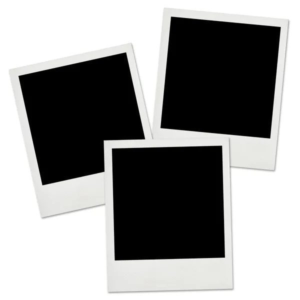 Бланк мгновенных фотографий, изолированных на белом — стоковое фото