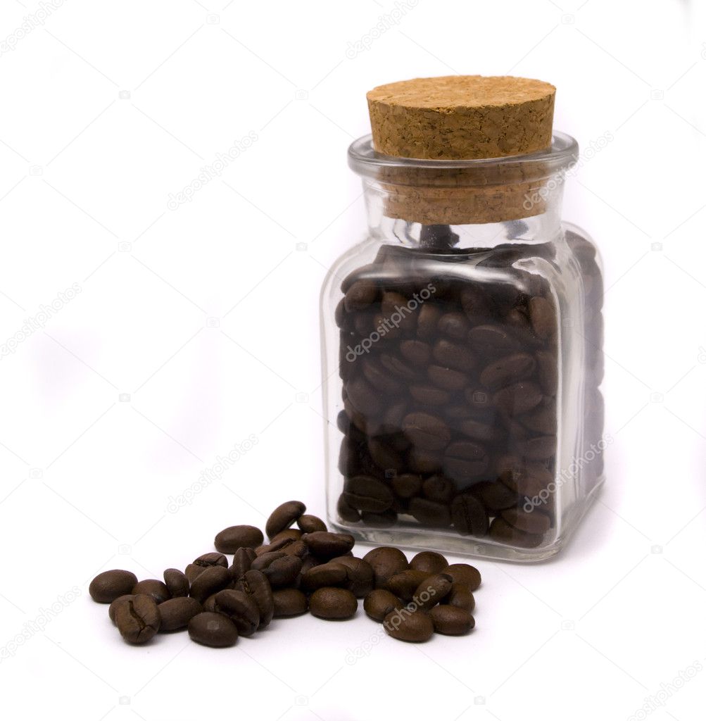 Coffee beans in glass jar — Stock Photo © Hintau_Aliaksey 2648483