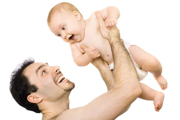 Man en baby — Stockfoto