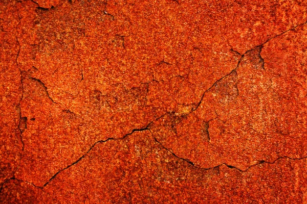 Textuur van oude roestige gebarsten ijzer — Stockfoto
