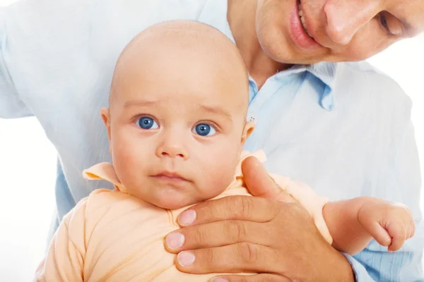 Bebeğin babası ile — Stockfoto