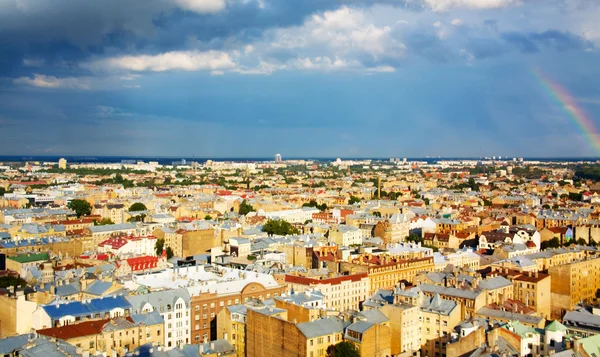 Blick auf Riga vom Hotel Lettland — Stockfoto